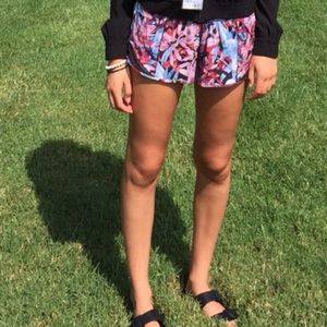 Lululemon low rise floral shorts